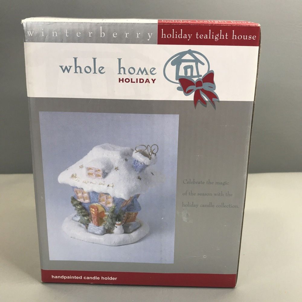 Whole Home Holiday Winterberry Holiday Tealight House M81356